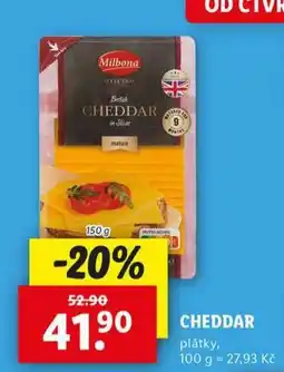 Lidl Cheddar plátky nabídka