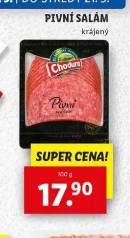 Lidl Pivní salám nabídka