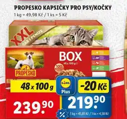 Lidl Propesko kapsičky pro kočky nabídka