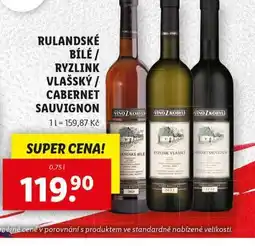 Lidl Rulandské bílé nabídka