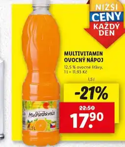 Lidl Multivitamínový ovocný nápoj nabídka