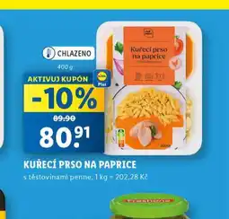 Lidl Kuřecí prsa na paprice nabídka