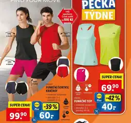Lidl Pánské funkční šortky nabídka