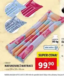 Lidl Nafukovací matrace nabídka