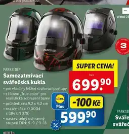Lidl Samozatmívací svářecká kukla nabídka