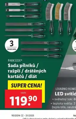 Lidl Sada pilníků / rašplí / drátěných kartáčů / dlát nabídka
