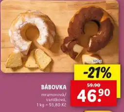 Lidl Bábovka nabídka
