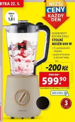 Lidl SILVERCREST Kitchen Tools Stolní mixér 600 W nabídka