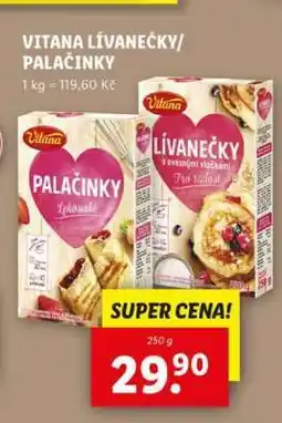 Lidl VITANA LÍVANEČKY/PALAČINKY nabídka