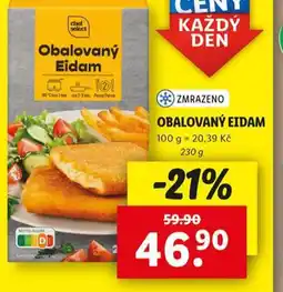 Lidl Obalovaný eidam nabídka