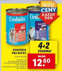 Lidl Coshida konzerva pro kočky nabídka