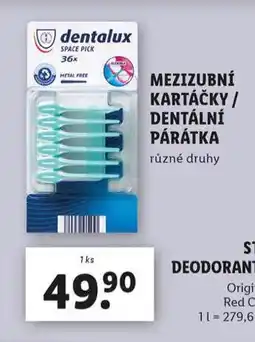 Lidl Dentalux dentální párátka nabídka