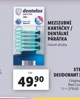 Lidl Dentalux mezizubní kartáčky nabídka
