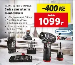 Lidl Sada s aku vrtacím šroubovákem nabídka