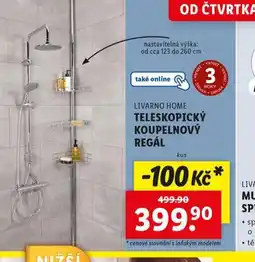Lidl Teleskopický koupelnový regál nabídka