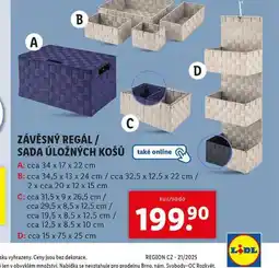 Lidl Závěsný regál nabídka