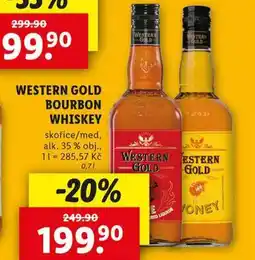 Lidl Western gold bourbon whiskey nabídka