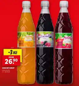 Lidl Ovocný sirup nabídka