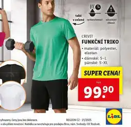 Lidl Pánské funkční triko nabídka