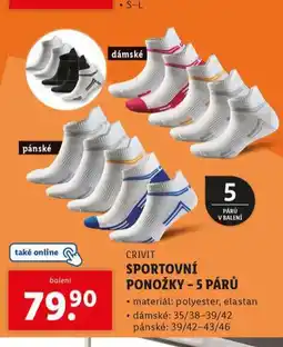 Lidl Sportovní ponožky nabídka
