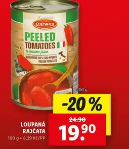Lidl Loupaná rajčata nabídka