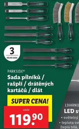Lidl Sada pilníků / rašplí / drátěných kartáčů / dlát nabídka