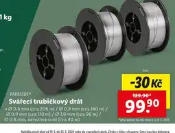 Lidl Svářecí trubičkový drát nabídka