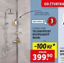 Lidl Teleskopický koupelnový regál nabídka
