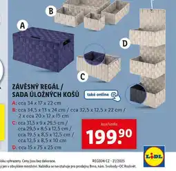 Lidl Sada úložných košů nabídka
