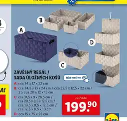 Lidl Závěsný regál nabídka