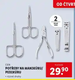 Lidl Potřeby na manikúru / pedikúru nabídka