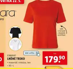 Lidl Lněné triko nabídka