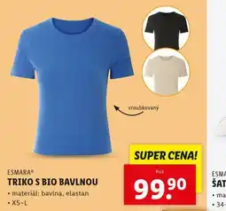 Lidl Triko s bio bavlnou nabídka