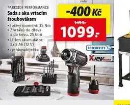 Lidl Sada s aku vrtacím šroubovákem nabídka