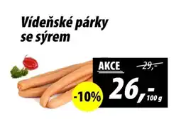 ZEMAN Vídeňské párky se sýrem nabídka