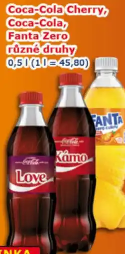 ESO MARKET Coca-Cola Cherry, Coca-Cola,Fanta Zero nabídka