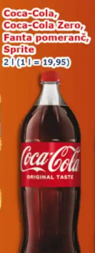 ESO MARKET Coca-Cola, Coca-Cola Zero, Fanta pomeranč, Sprite nabídka