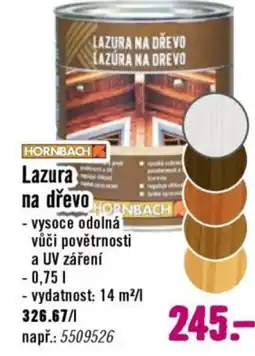 Hornbach HORNBACH Lazura na dřevo nabídka