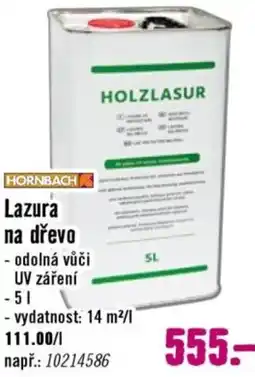 Hornbach HORNBACH Lazura na dřevo nabídka