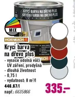 Hornbach HORNBACH Krycí barva na dřevo plus nabídka