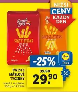 Lidl Twists máslové tyčinky nabídka