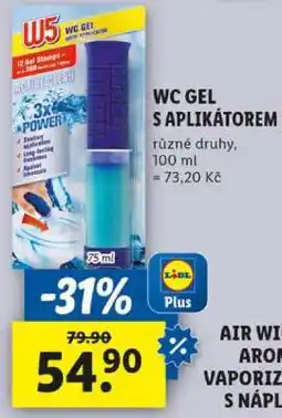 Lidl W5 WC Gel s aplikátorem nabídka