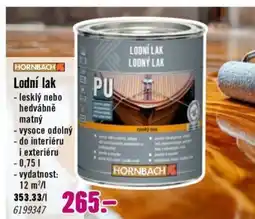 Hornbach HORNBACH Lodní lak nabídka
