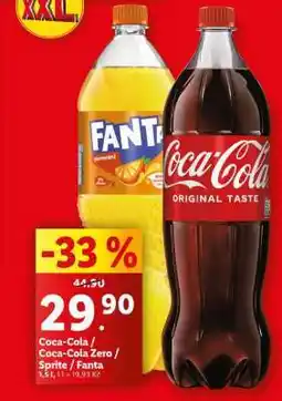 Lidl COCA-COLA, COCA-COLA ZERO, SPRITE, FANTA nabídka
