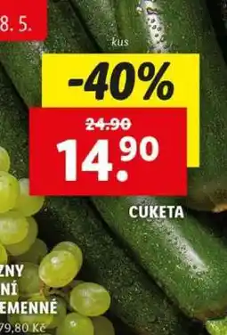 Lidl CUKETA nabídka