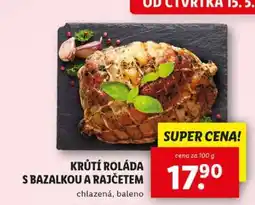 Lidl Krůtí roláda s bazalkou a rajčetem nabídka