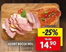 Lidl UZENÝ BŮČEK 96% nabídka