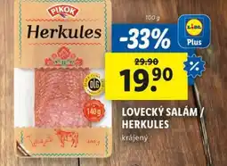 Lidl LOVECKÝ SALÁM HERKULES krájený nabídka