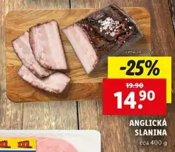 Lidl Anglická slanina nabídka