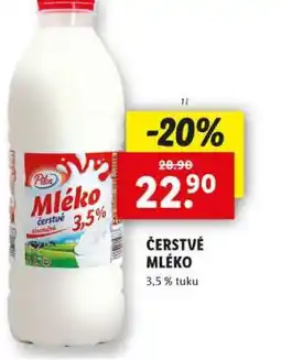 Lidl Čerstvé mléko nabídka
